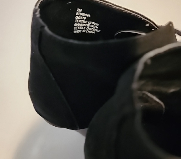 Black Heeled Boots with Tapered Wooden Heel - Picture 3 of 6